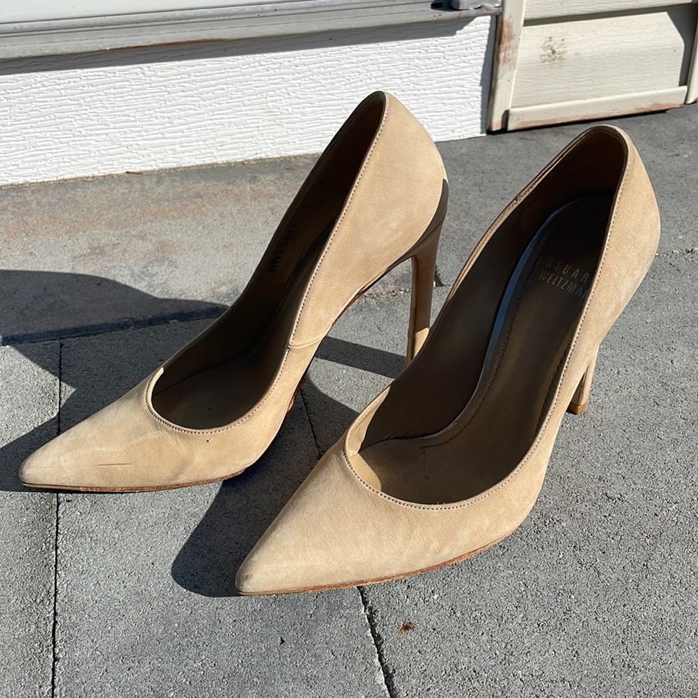 Stuart Weitzman suede heels